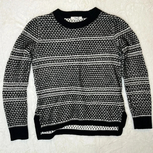 Madewell Fineprint Crewneck Pullover Sweater Size XS - Picture 2 of 8